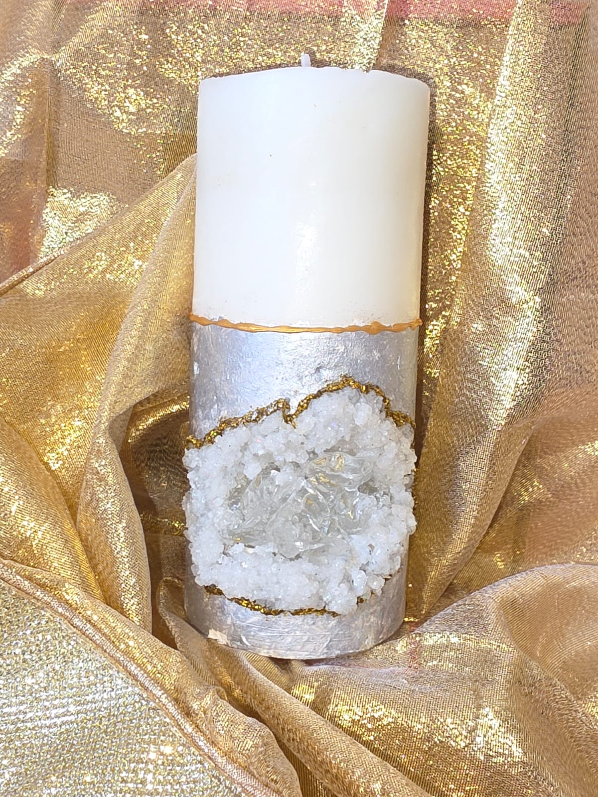 Geode Style candles and Mirror stand