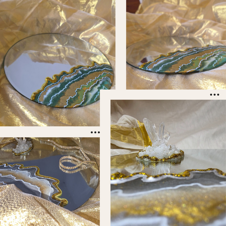 Geode Mirror Stand