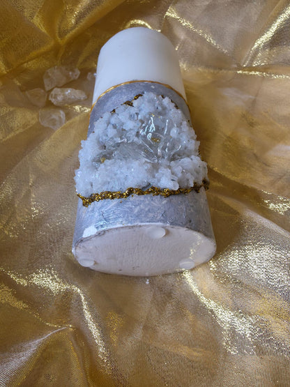 Geode Style candles and Mirror stand